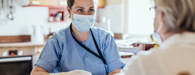 Nurse and patient